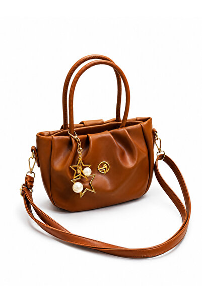 DMG Collection İtaly İnci Star Detailed Zippered Women's Hand and Shoulder Bag