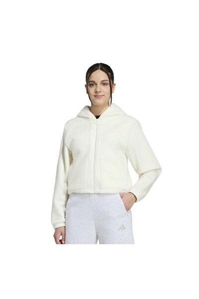adidas Kq6161-C Jg Fi 3S Fz Hd &amp; Ccedil;Children's Coat White