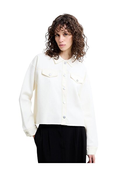 French Connection Women Cersei Knit Denim Mix Jacket