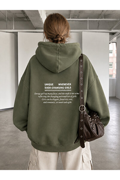 Harmandar Unique Girls Printed Unisex Grass Kangaroo Pocket Hooded Sweatshirt...