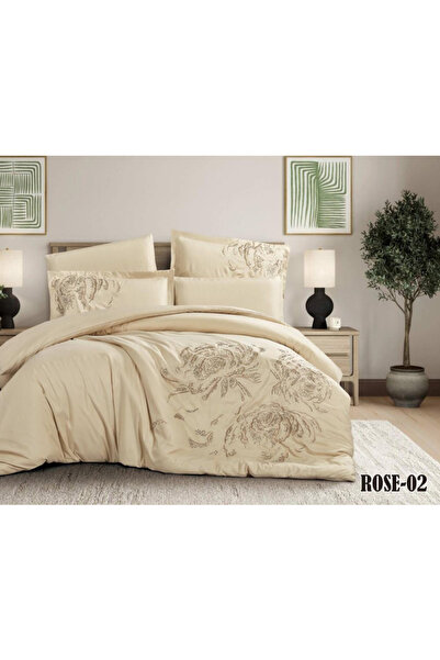 Generic Brand مفرش نفرين روز 6 قطع وردي – لحاف 260×240 سم + شرشف مطاط 200×35×...