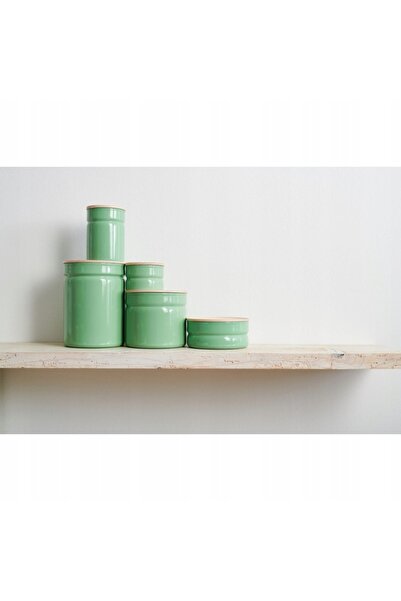 Riess Recipient de bucătărie cu capac de lemn 2,2l verde slow green