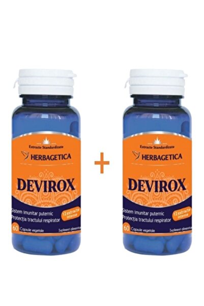herbagetica Devirox (60+60 capsule vegetale) – Pachet Promo 1+1 Cadou, antivi...