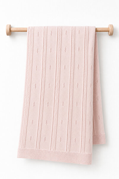 BabyCosy Organic Wear 100% Cotton Knitwear Baby Blanket 85X95 cm Baby Girl Kn...