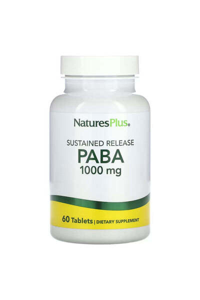 NaturesPlus Sustained Release Paba 1,000 Mg 60 Tablets