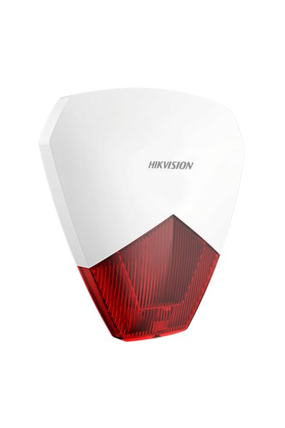 Hikvision Sirena cablata AX PRO de exterior cu flash, led Rosu, IP54 - DS-PS1-R