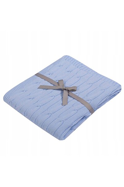 NO BRAND Pătură croșetată pentru bebeluși 80x90cm Gri