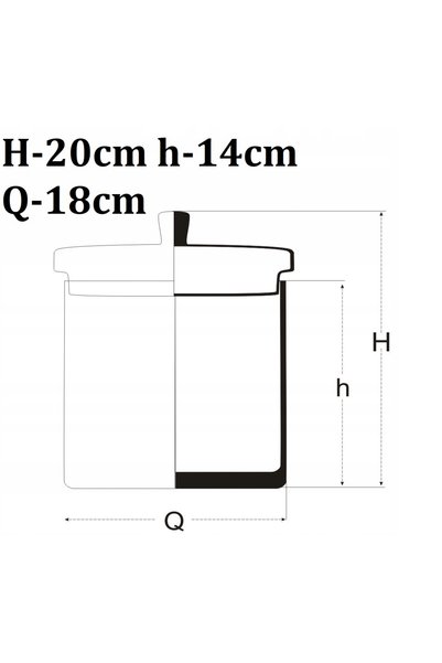 NO BRAND Borcan de bomboane din sticlă cu capac 20 x 14 cm – eleganță și func...