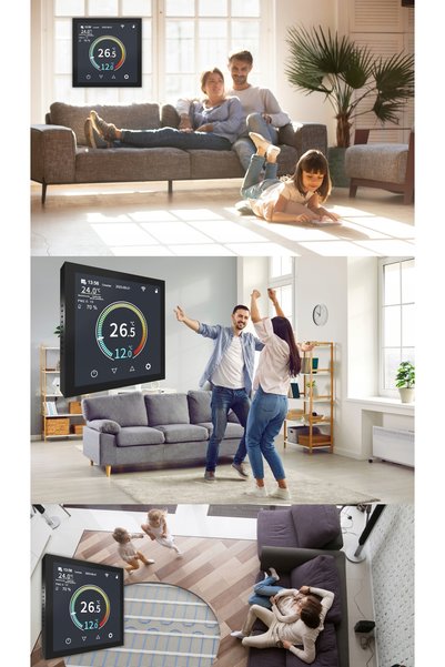 NO BRAND Folie de încălzire cu infraroșu 80W/m², Termostat WIFI PL MENU, Kit 5m²