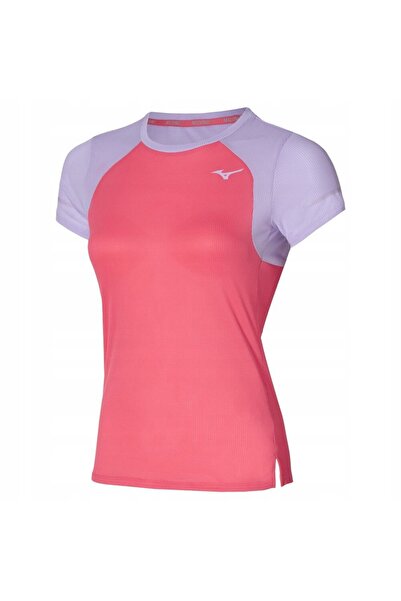 MIZUNO Tricou de alergare pentru femei DryAeroFlow Tee, culoare coral sunkiss...