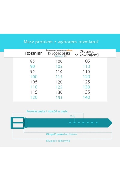 NO BRAND Curea din piele BETLEWSKI pentru pantaloni, mărimea 110 CM