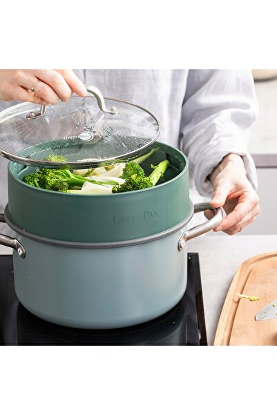 Greenpan Vas de gătit la aburi, universal, 24 cm