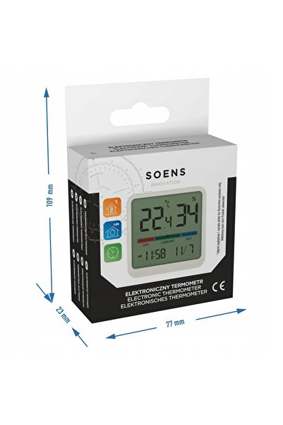NO BRAND Termometru electronic alb Soens