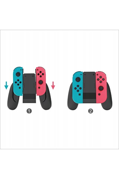 NO BRAND Suport de încărcare tip grip pentru 2 Joy-Con-uri Nintendo Switch / ...