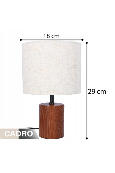 NO BRAND Lampă de masă cu abajur, 29 cm, pentru contact, bronz clasic bej