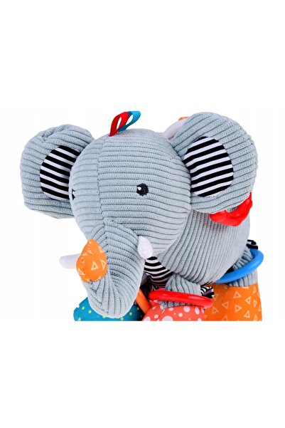 Jokomisiada Pandantiv drăguț elefant pentru cărucior de bebeluși + zornăitoar...