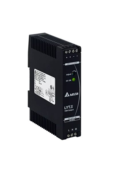 Delta Sursă de alimentare cu montare pe șină DIN 12V 6.25A 75W, Transformator...