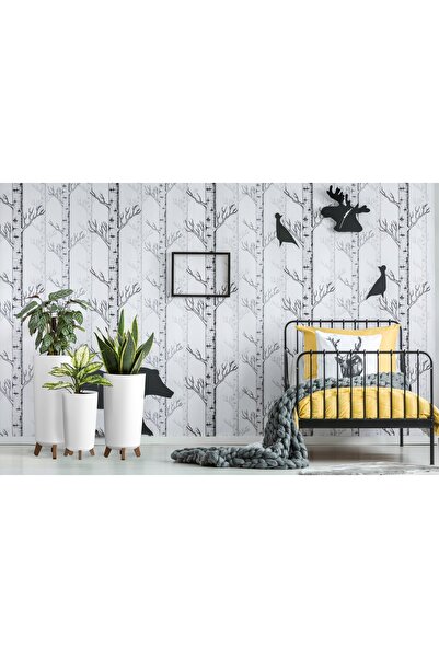 NO BRAND Ghiveci plastic alb Deco4Home 20 cm x 20 x 36,6 cm