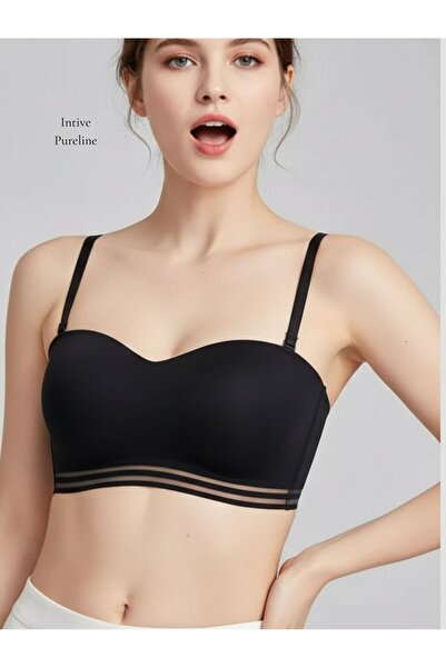 İntive Lingerie Pureline сутиен без презрамки, с прозрачни, подвижни презрамк...
