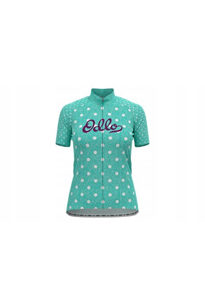 Odlo Tricou OLDOS CYCLING cu guler ridicat, mânecă scurtă, fermoar complet, e...