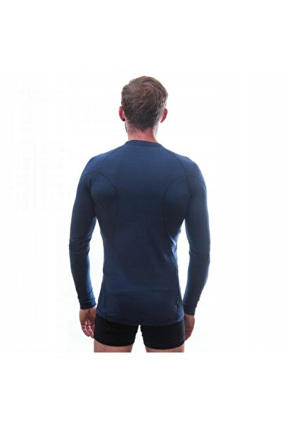 NO BRAND Bluza Sensor Merino DF Tee L/S - albastru închis XL