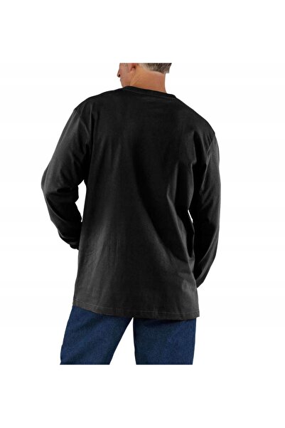 Carhartt Bluză fără glugă Workwear Pocket T-Shirt L/S - negru L