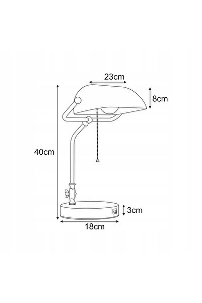 NO BRAND Lampă de masă Banker's auriu-verde 15W E27 USB Kaja