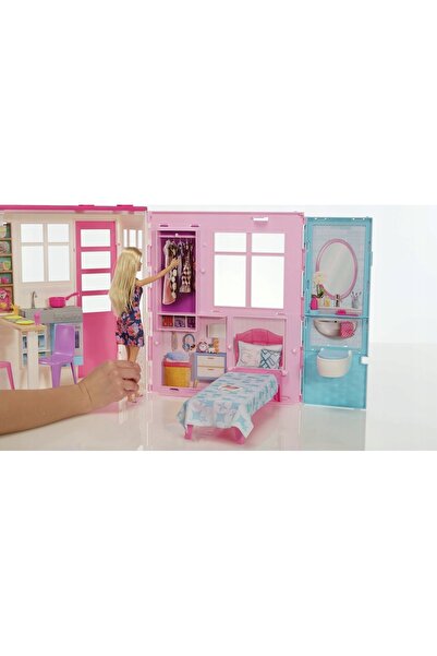 Barbie CASĂ PRIMITOARE+PĂPUȘĂ MATTEL FXG55