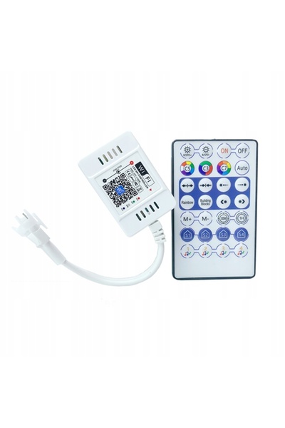 NO BRAND Controler digital pentru bandă LED WS2811 WiFi cu telecomandă RF