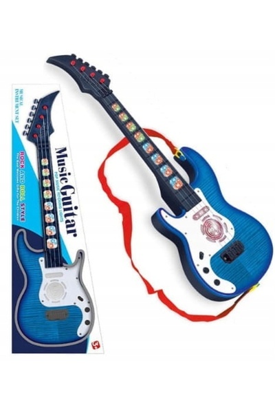 BIGTOYS Chitară rock Copii Strălucire Joacă Corzi Instrument