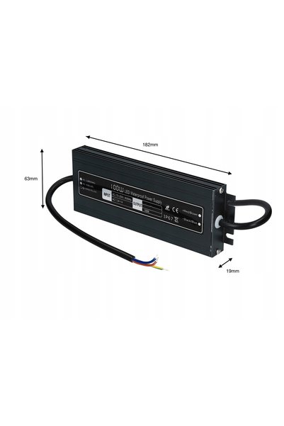 NO BRAND Sursă de alimentare LED 24V 100W 4,16A impermeabilă subțire IP67