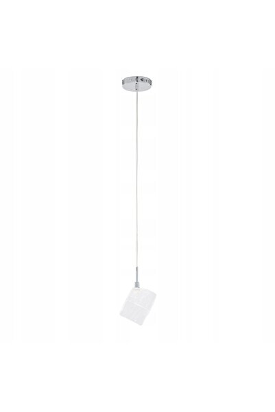 NO BRAND Lampă suspendată spot modernă, cromată, cu abajur de sticlă, pentru ...