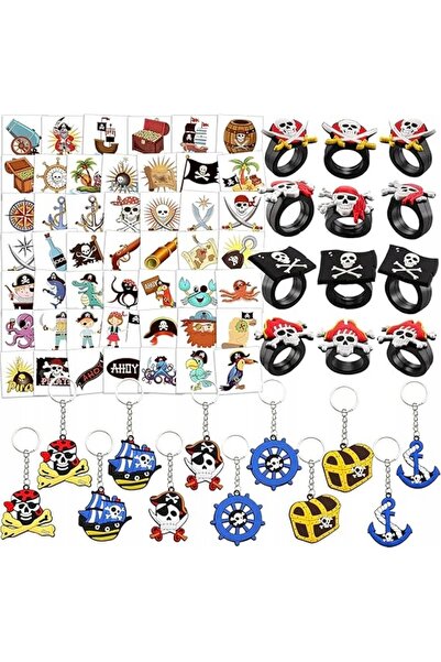 NO BRAND KIT PIRAT 28 ACCESORII PENTRU PETRECERE AȚĂTĂ DE COPII KIT ACCESORII...