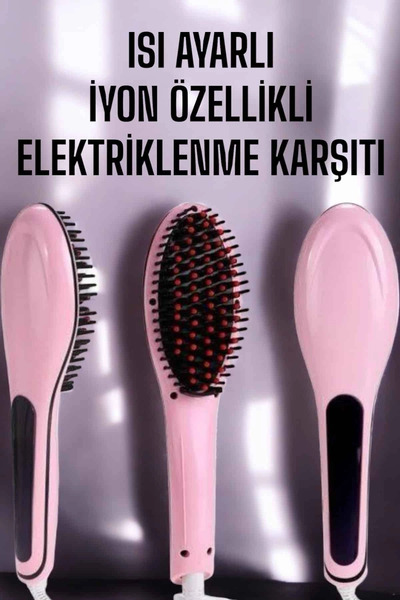 SORA GROUP Hair Straightener Comb Heat Adjustable Anti-Wear Straightener Blow...