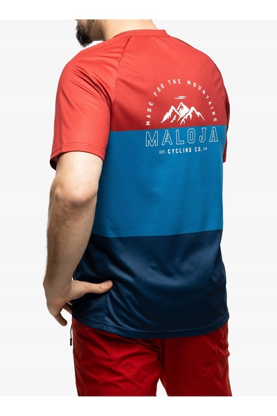 NO BRAND Maloja Baretti Multi MTB Tricou - Midnight Multi XL