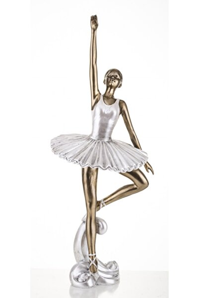 NO BRAND FIGURKA DANCER GOLD - PERLATĂ 47 CM