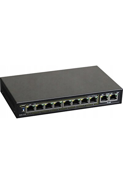 Pulsar Switch PoE cu 10 porturi pentru 8 camere S108-90W