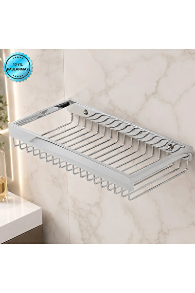 ÇELİK BANYO KU10-033 - LAMA SERİSİ ŞAMPUANLIK TEKLİ KROM 12X25