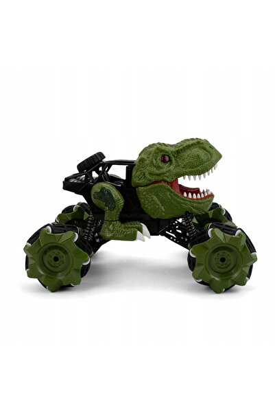 Aga4Kids Mașină dinozaur cu telecomandă DinoAuto pentru copii, verde
