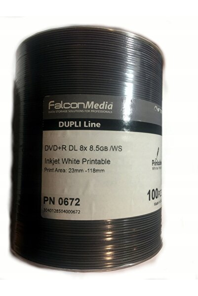 NO BRAND FALCON DVD+R DL x8 8,5GB DUPLI LINE PRINT 100 buc
