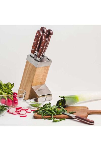 NO BRAND KNIVES Ambition TITANIUM set de cuțite forjate în bloc 6 piese