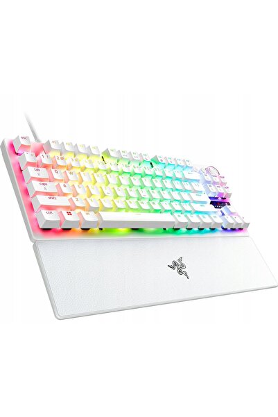 RAZER Huntsman V3 Pro TKL Tastatură de gaming cu fir RGB analogică Albă