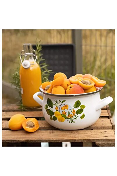 NO BRAND OALĂ emailată 18 cm, 2,9 L, EMALIA OLKUSZ, model PIGWA, cu capac, co...