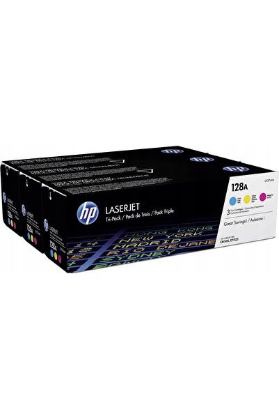 HP Toner 128A CF371AM CMY CP1525 CM1415 Trzypak 3 x 1.300 pagini