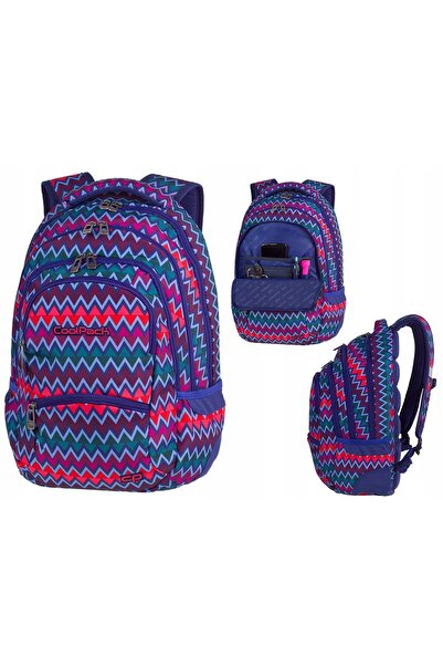 NO BRAND COOL PACK CP NA PLECY 82355CP Rucsac colorat cu model zig-zag