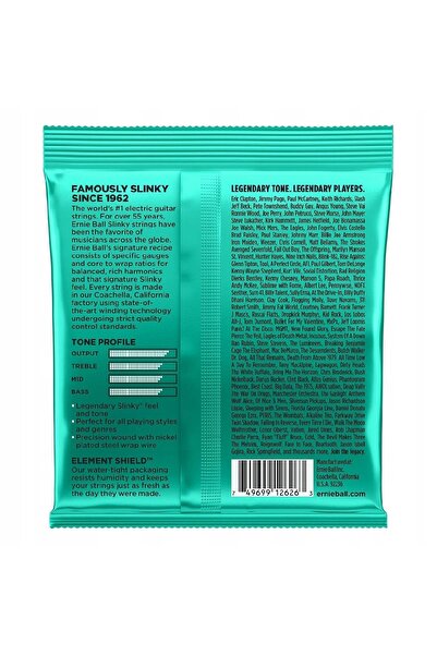 NO BRAND Corzi de chitară electrică Ernie Ball 2626 12-56