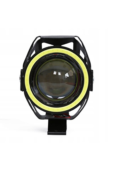 NO BRAND 2x Faruri LED pentru motocicletă, cu inel COB, kit complet, 2 moduri...