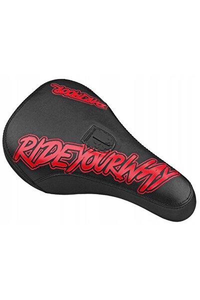 NO BRAND Șa de bicicletă DARTMOOR Fatty Pivotal red devil din piele ecologică