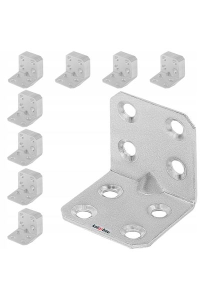 NO BRAND Conector unghiular pentru mobilier 30x30x30 100 bucăți