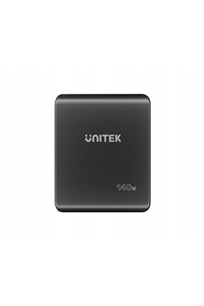 NO BRAND Încărcător Unitek negru GaN cu 2 porturi USB-C, 1x USB-A, 140 W